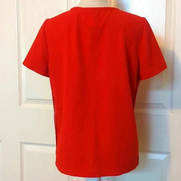 Tory Burch Keyhole Red Blouse - Picture 5 of 6